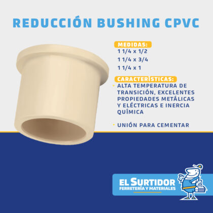 Reducción Bushing CPVC 1 1/4"