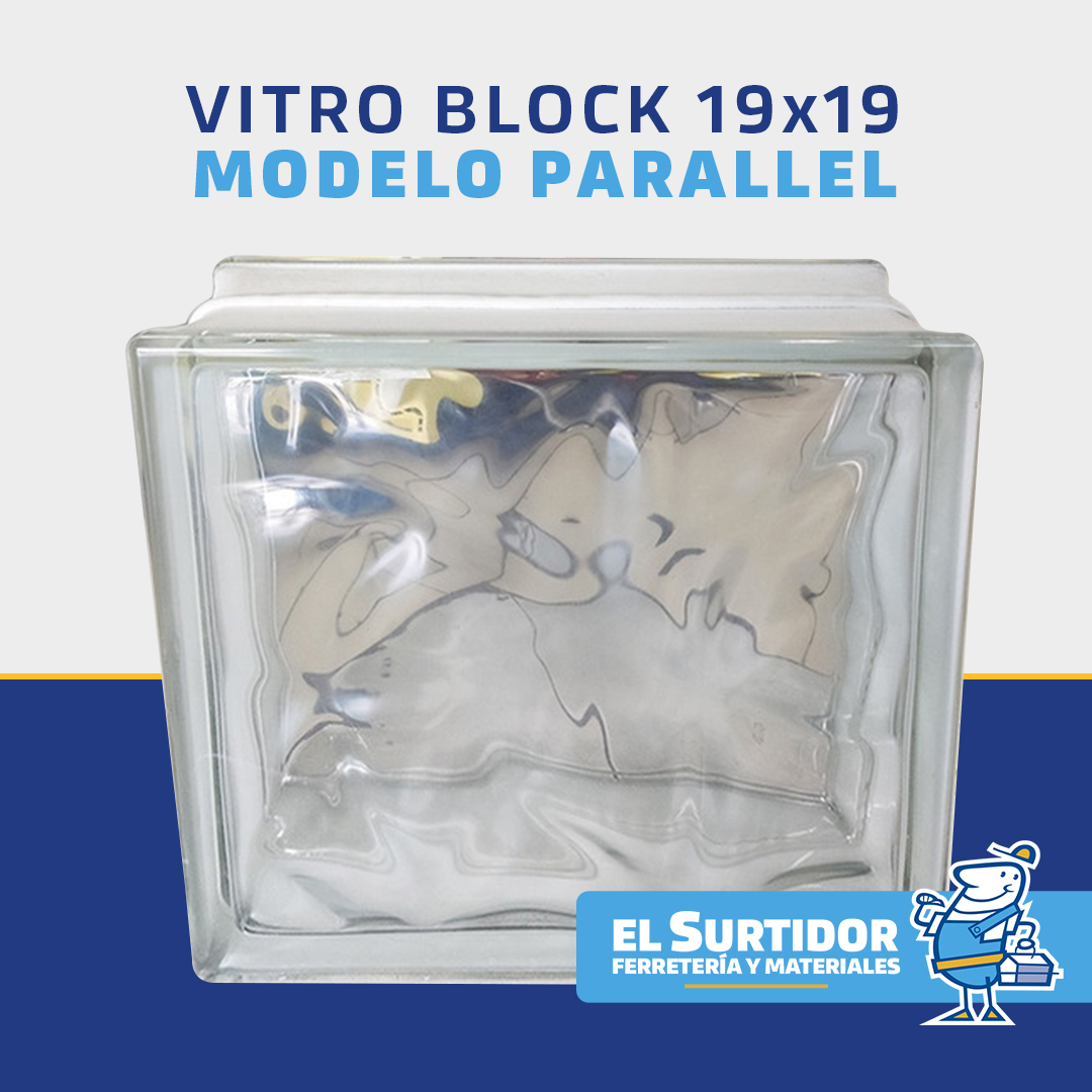 Vitro Block 19 x 19 Modelo Parallel