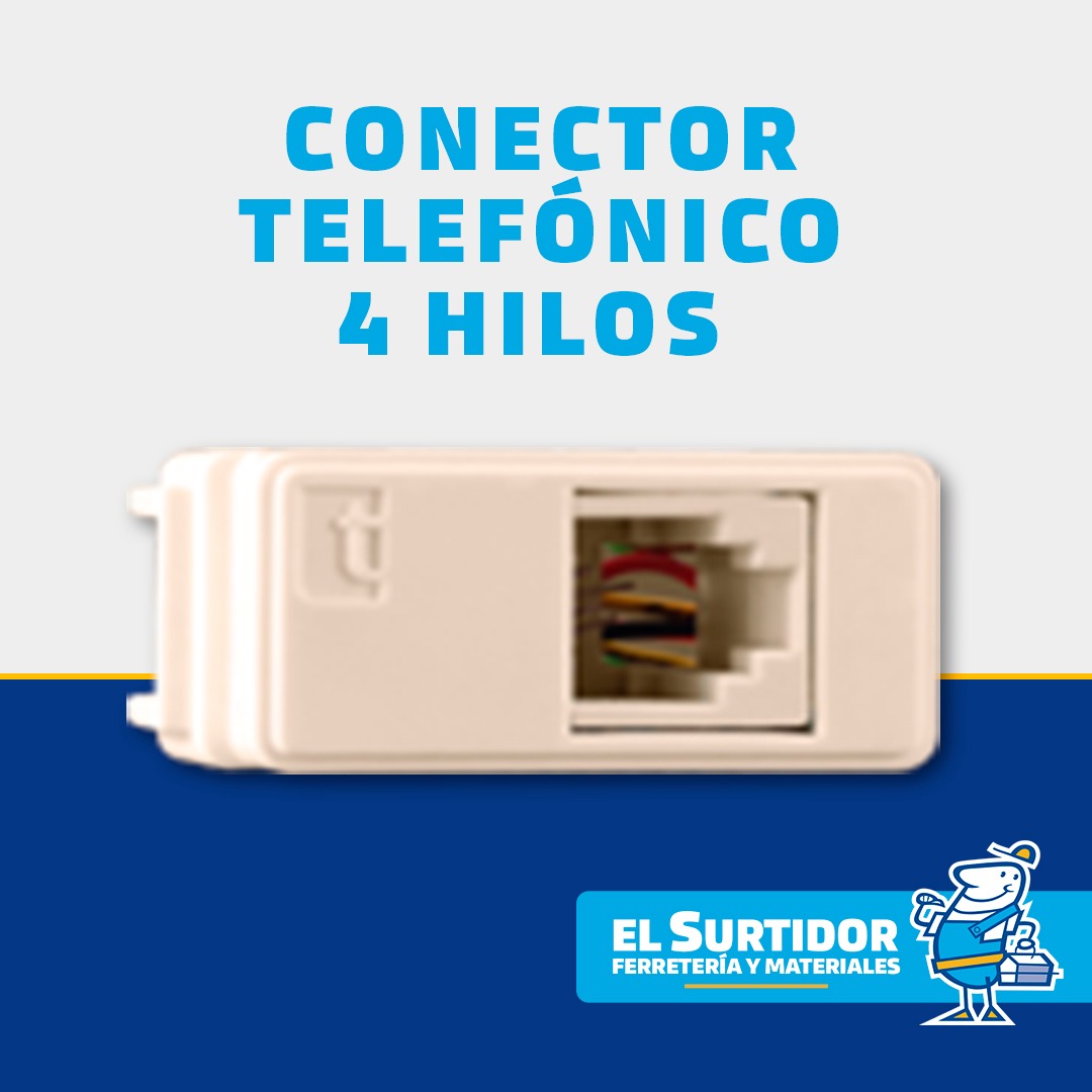 Conector Telefónico 4 Hilos